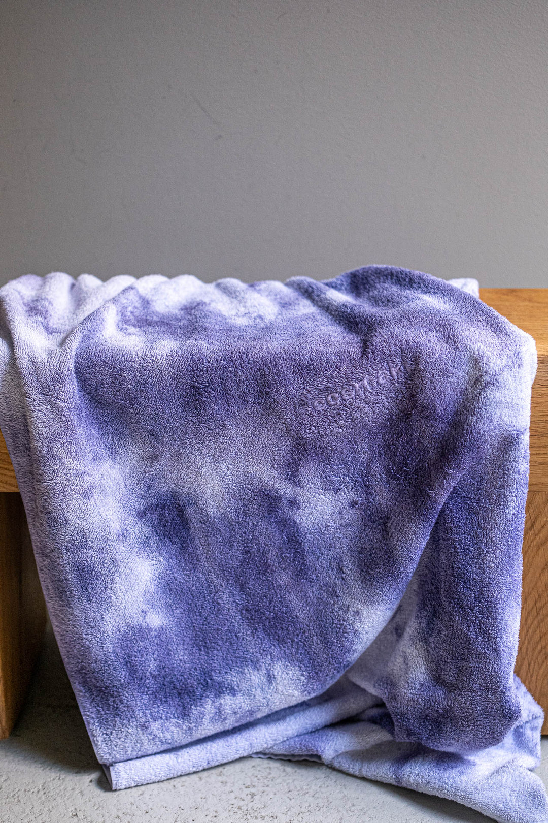 Duschtuch - Handgefärbt - Lavendel Wolken