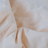 Percale bed linen – mineral dyed in apricot