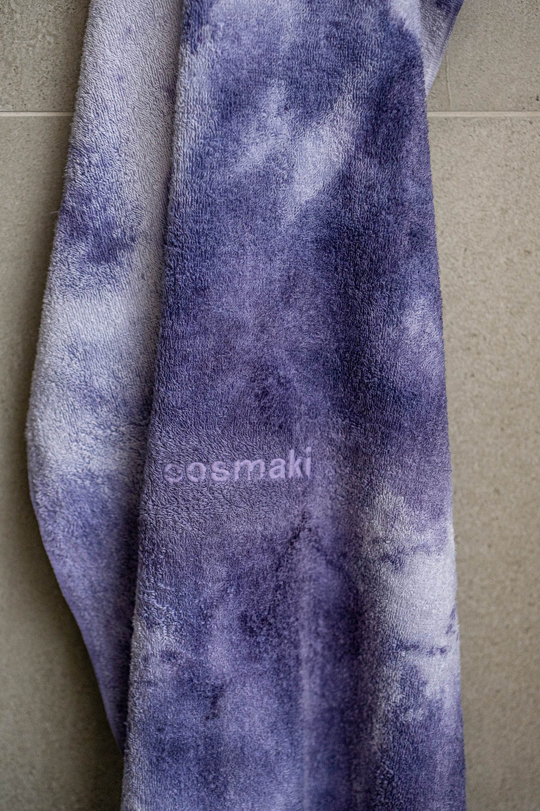 Bath Towel - Hand Dyed - Lavender Clouds