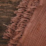 EARTHBORN AUT24 | NATURALLY DYED TAGESDECKE 4-Lagig Musselin Rose