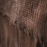 EARTHBORN AUT24 | NATURALLY DYED TAGESDECKE 4-Lagig Musselin Grey